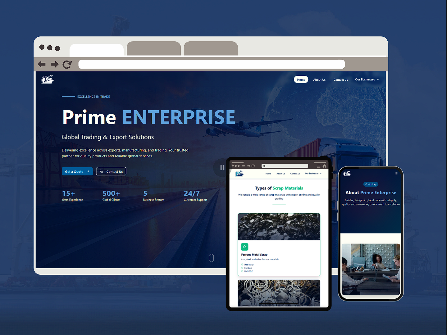 Prime Enterprise Multi-Business Website